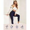 GYS Bamboo Viscose Leggings for Women, Ultra-Soft Yoga Pants(Navy)