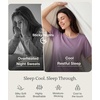 GYS Bamboo Viscose Nightgowns for Women Cooling Short Sleeve Night Shirts(Purple)