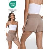 GYS Bamboo Viscose Pajama Shorts for Women, Ultra-Soft Comfy Lounge Shorts(Camel)