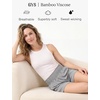 GYS Bamboo Viscose Pajama Shorts for Women, Ultra-Soft Comfy Lounge Shorts(Heather Grey)