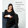 GYS Bamboo Viscose Pajamas for Women Long Sleeve Sleepwear for Hot Sleepers(Black)