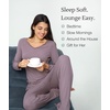 GYS Bamboo Viscose Pajamas for Women Long Sleeve Sleepwear for Hot Sleepers(Dusty Purple)