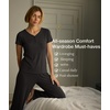 GYS Bamboo Viscose Pajamas for Women Set, Buttery-soft Loungewear PJs Set(Chocolate)