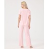 GYS Bamboo Viscose Pajamas for Women Set Short Sleeve Soft Summer Sleepwear(Pink)