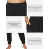 GYS Bamboo Viscose Women Joggers Pajama Pants(Black)