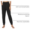 GYS Bamboo Viscose Women Joggers Pajama Pants(Black)