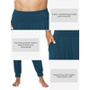 GYS Bamboo Viscose Women Joggers Pajama Pants(Lake Blue)