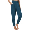 GYS Bamboo Viscose Women Joggers Pajama Pants(Lake Blue)