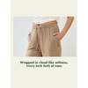GYS Bamboo Viscose Women Pajama Pants, Soft Lightweight Capri Sleepwear(Camel)
