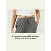 GYS Bamboo Viscose Women Pajama Pants, Soft Lightweight Capri Sleepwear(Dark Heather Grey)