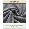 GYS Bamboo Viscose Women Pajama Pants, Soft Lightweight Capri Sleepwear(Dark Heather Grey)