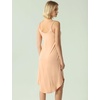 GYS Bamboo Viscose Women Sleeveless Nightgown, Spaghetti Strap Sleep Dress(Beige)