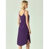 GYS Bamboo Viscose Women Sleeveless Nightgown, Spaghetti Strap Sleep Dress(Purple)