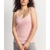GYS Bamboo Viscose Women’s Camisole Pajama Top, Cooling Spaghetti Strap Top(Pink)
