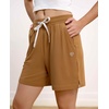 GYS Bamboo Viscose Womens Pajama Shorts with Pockets(Brown)
