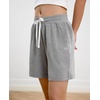 GYS Bamboo Viscose Womens Pajama Shorts with Pockets(Light Heather Grey)