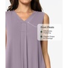 GYS Cooling Bamboo Viscose Sleeveless Nightgowns for Women(C- Mauve Purple)