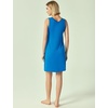 GYS Cooling Bamboo Viscose Sleeveless Nightgowns for Women(Capri Blue)