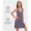 GYS Cooling Bamboo Viscose Sleeveless Nightgowns for Women(Dark Grey)