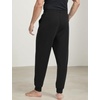GYS Men’s Modal Cotton Blend Drawstring Joggers with Pockets(Black)