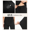 GYS Women’s Bamboo Viscose Capri Pajama Set, Wide Waistband Cooling(Black)