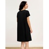 GYS Women’s Bamboo Viscose Cooling Nightgown(Black)