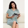 GYS Women’s Bamboo Viscose Cooling Nightgown(Light Greyish Green)
