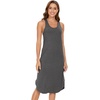 GYS Women’s Bamboo Viscose Cooling Racerback Tank Nightgown(Dark Heather Grey)