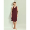 GYS Women’s Bamboo Viscose Cooling Racerback Tank Nightgown(Ficus Red)