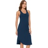 GYS Women’s Bamboo Viscose Cooling Racerback Tank Nightgown(Ink Blue)