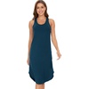 GYS Women’s Bamboo Viscose Cooling Racerback Tank Nightgown(Peacock Blue)