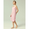 GYS Women’s Bamboo Viscose Cooling Racerback Tank Nightgown(Pink)