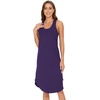 GYS Women’s Bamboo Viscose Cooling Racerback Tank Nightgown(Purple)