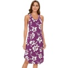 GYS Women’s Bamboo Viscose Cooling Racerback Tank Nightgown(Purple Floral)