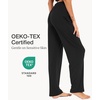 GYS Women’s Bamboo Viscose Pajama Pants, Soft Lightweight Lounge Bottoms(A-black)