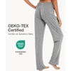 GYS Women’s Bamboo Viscose Pajama Pants, Soft Lightweight Lounge Bottoms(A-heather Grey)