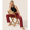GYS Women’s Bamboo Viscose Pajama Pants, Soft Lightweight Lounge Bottoms(A-red Buffalo Plaid)
