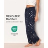 GYS Women’s Bamboo Viscose Pajama Pants, Soft Lightweight Lounge Bottoms(Blue Stars)