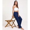 GYS Women’s Bamboo Viscose Pajama Pants, Soft Lightweight Lounge Bottoms(Deep Blue)