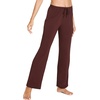 GYS Women’s Bamboo Viscose Pajama Pants, Soft Lightweight Lounge Bottoms(Ficus Red)
