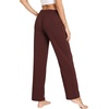 GYS Women’s Bamboo Viscose Pajama Pants, Soft Lightweight Lounge Bottoms(Ficus Red)
