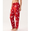 GYS Women’s Bamboo Viscose Pajama Pants, Soft Lightweight Lounge Bottoms(Xmas Red)