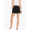 GYS Women’s Bamboo Viscose Pajama Shorts for Summer(Black)