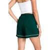 GYS Women’s Bamboo Viscose Pajama Shorts for Summer(Peacock Green)