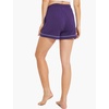 GYS Women’s Bamboo Viscose Pajama Shorts for Summer(Purple)