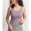 GYS Womens Bamboo Viscose Ribbed Summer Tank Tops(Violet)