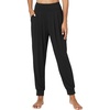 GYS Bamboo Viscose Women Joggers Pajama Pants(Black)