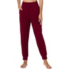 GYS Bamboo Viscose Women Joggers Pajama Pants(Wine)