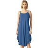 GYS Bamboo Viscose Women Sleeveless Nightgown, Spaghetti Strap Sleep Dress(Prussian Blue)