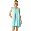 GYS Cooling Bamboo Viscose Sleeveless Nightgowns for Women(Aqua)